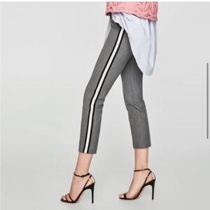 Banana Republic Gray Striped Sloan Pants Career Slacks Business Casual Office
